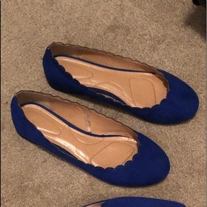 Lane Bryant “Blue Suede” Flat size 10